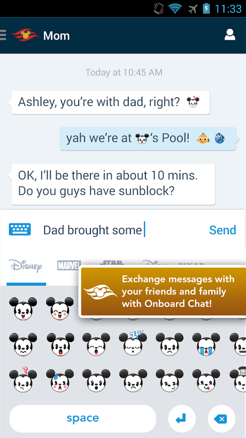 Disney Cruise Navigator App With Mom